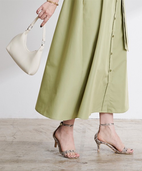 UR'S（ユアーズ）の「ﾊﾞﾝﾄﾞｶﾗｰAﾗｲﾝﾜﾝﾋﾟｰｽ（シャツワンピース・レディース・ベージュ/カーキ/ブルー・S/M/L）」の16枚目の写真