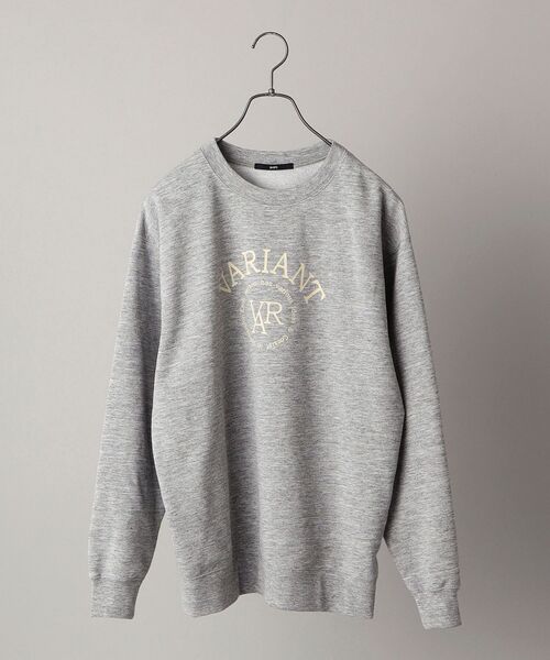 SHIPS（シップス）の「【WEB限定】SHIPS: 吸水速乾・UVケア Drymix（R) プリント クルーネック スウェット (トレーナー)（スウェット・メンズ・ブラック/グレー/ライトグレー・SMALL/MEDIUM/LARGE/X-LARGE）」の3枚目の写真