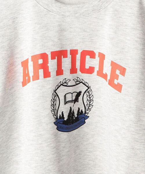 SHIPS（シップス）の「【WEB限定】SHIPS: 吸水速乾・UVケア Drymix（R) プリント クルーネック スウェット (トレーナー)（スウェット・メンズ・ブラック/グレー/ライトグレー・SMALL/MEDIUM/LARGE/X-LARGE）」の5枚目の写真