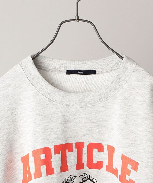 SHIPS（シップス）の「【WEB限定】SHIPS: 吸水速乾・UVケア Drymix（R) プリント クルーネック スウェット (トレーナー)（スウェット・メンズ・ブラック/グレー/ライトグレー・SMALL/MEDIUM/LARGE/X-LARGE）」の6枚目の写真