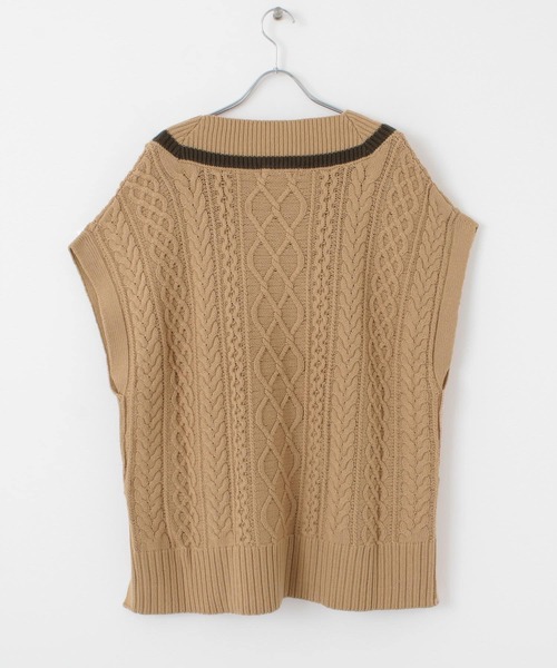 URBAN RESEARCH Sonny Label(アーバンリサーチサニーレーベル)の「ケーブルチルデンベスト(ニット/セーター・レディース・オフホワイト/ベージュ・FREE)」の13枚目の写真