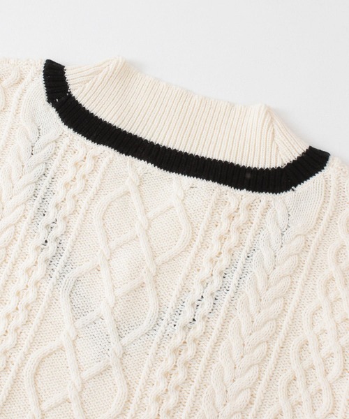 URBAN RESEARCH Sonny Label(アーバンリサーチサニーレーベル)の「ケーブルチルデンベスト(ニット/セーター・レディース・オフホワイト/ベージュ・FREE)」の5枚目の写真