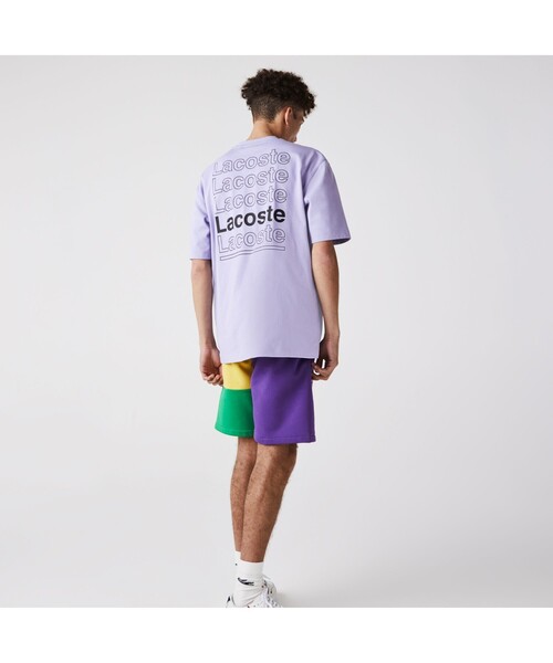 LACOSTE L!VE（ラコステライブ）の「LACOSTE L!VE レタリングTシャツ（Tシャツ/カットソー・メンズ・ブラック/パープル・S/M/L/XS）」の11枚目の写真