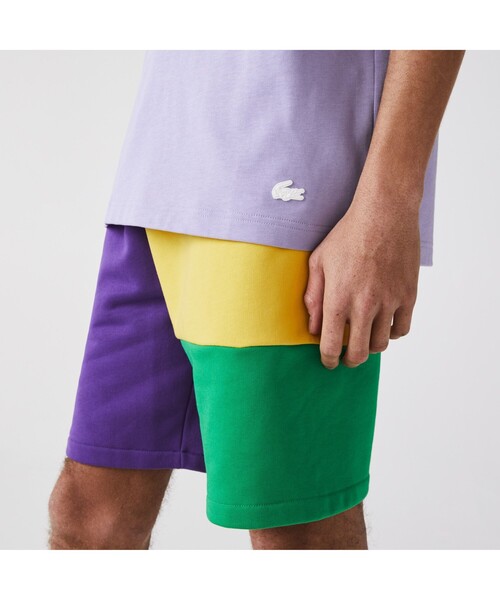 LACOSTE L!VE（ラコステライブ）の「LACOSTE L!VE レタリングTシャツ（Tシャツ/カットソー・メンズ・ブラック/パープル・S/M/L/XS）」の16枚目の写真