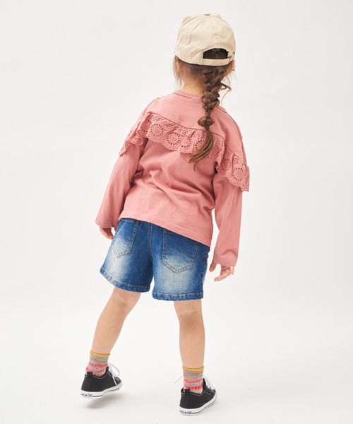 RUGGEDWORKS（ラゲッドワークス）の「デニムショートパンツ（デニムパンツ・キッズ・サックスブルー/ブルー・90/100/110/120/130/140/150）」の5枚目の写真