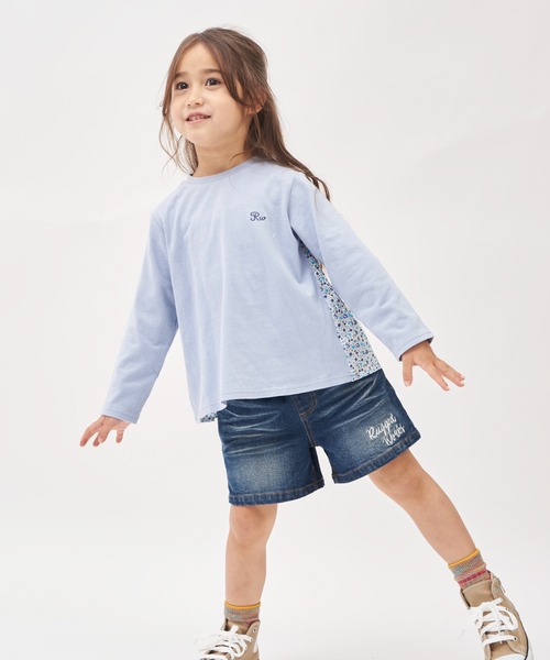 RUGGEDWORKS（ラゲッドワークス）の「デニムショートパンツ（デニムパンツ・キッズ・サックスブルー/ブルー・90/100/110/120/130/140/150）」の3枚目の写真