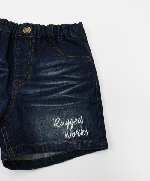 RUGGEDWORKS（ラゲッドワークス）の「デニムショートパンツ（デニムパンツ・キッズ・サックスブルー/ブルー・90/100/110/120/130/140/150）」の13枚目の写真