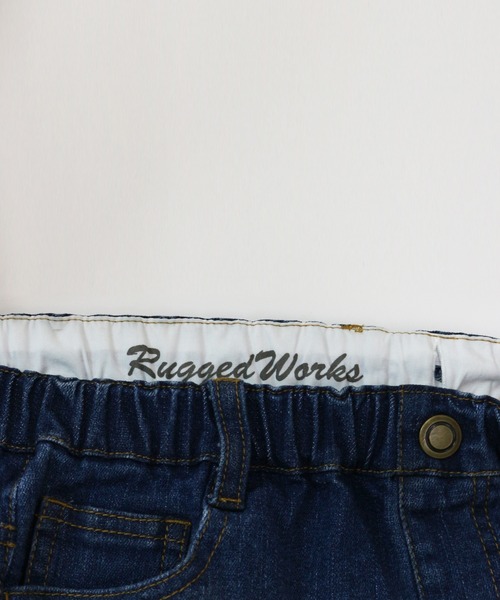 RUGGEDWORKS（ラゲッドワークス）の「デニムショートパンツ（デニムパンツ・キッズ・サックスブルー/ブルー・90/100/110/120/130/140/150）」の8枚目の写真
