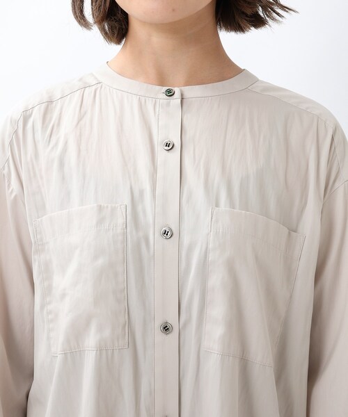 UNTITLED（アンタイトル）の「◆レイヤードロングシャツ【洗える】（シャツ/ブラウス・レディース・ナチュラル/ホワイト系/カーキ/グレー系その他・00/03/99/02/01）」の19枚目の写真