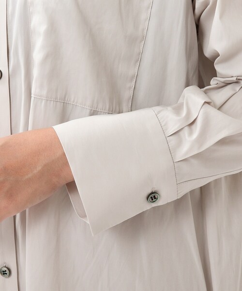 UNTITLED（アンタイトル）の「◆レイヤードロングシャツ【洗える】（シャツ/ブラウス・レディース・ナチュラル/ホワイト系/カーキ/グレー系その他・00/03/99/02/01）」の17枚目の写真