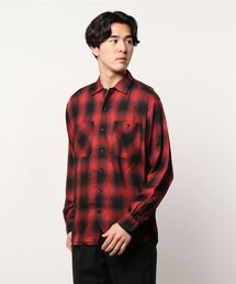 MINEDENIM | MINEDENIM / マインデニム：Rayon Ombre Check Loose Work SH：MND-TSK001[RIP](シャツ/ブラウス)