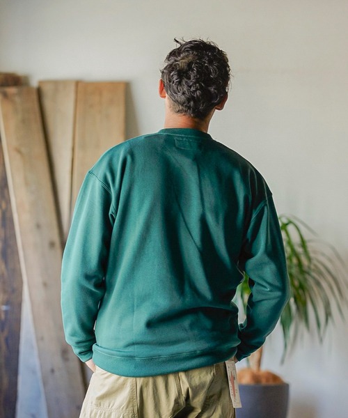 UNIVERSAL OVERALL(ユニバーサルオーバーオール)の「UNIVERSAL OVERALL SWEAT SHIRT (ユニバーサルオーバーオール スウェットシャツ)(3colors)(Men's)(U2133228)(スウェット・メンズ・ダークグリーン/ブラウン/オートミール・M/L/XL)」の9枚目の写真