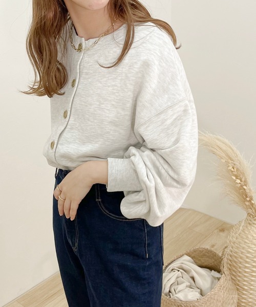 apres jour clair（アプレジュールクレア）の「【apres jour clair】スウェットカーデ【ZOZOTOWN限定アイテム】（Tシャツ/カットソー・レディース・その他/ナチュラル・X-LARGE/フリー）」の13枚目の写真