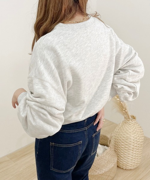 apres jour clair（アプレジュールクレア）の「【apres jour clair】スウェットカーデ【ZOZOTOWN限定アイテム】（Tシャツ/カットソー・レディース・その他/ナチュラル・X-LARGE/フリー）」の10枚目の写真