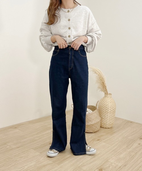 apres jour clair（アプレジュールクレア）の「【apres jour clair】スウェットカーデ【ZOZOTOWN限定アイテム】（Tシャツ/カットソー・レディース・その他/ナチュラル・X-LARGE/フリー）」の7枚目の写真