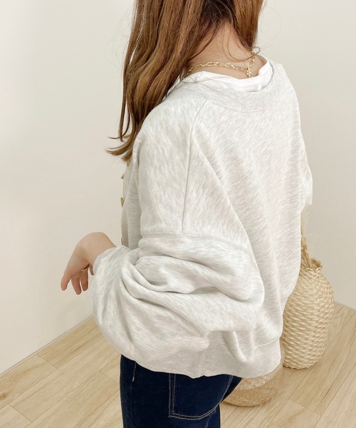 apres jour clair（アプレジュールクレア）の「【apres jour clair】スウェットカーデ【ZOZOTOWN限定アイテム】（Tシャツ/カットソー・レディース・その他/ナチュラル・X-LARGE/フリー）」の17枚目の写真