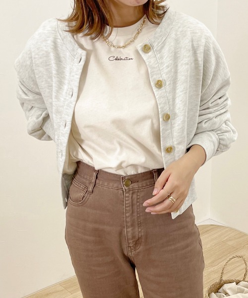 apres jour clair（アプレジュールクレア）の「【apres jour clair】スウェットカーデ【ZOZOTOWN限定アイテム】（Tシャツ/カットソー・レディース・その他/ナチュラル・X-LARGE/フリー）」の14枚目の写真