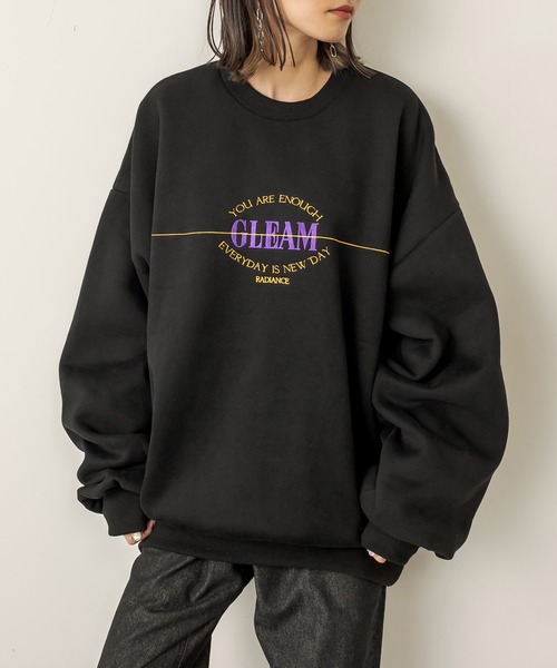 RASVOA（ラスボア）の「ヴィンテージロゴスウェット（スウェット・レディース・ブラック/オフホワイト/グリーン・FREE）」の3枚目の写真