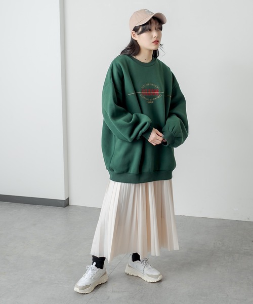 RASVOA（ラスボア）の「ヴィンテージロゴスウェット（スウェット・レディース・ブラック/オフホワイト/グリーン・FREE）」の13枚目の写真