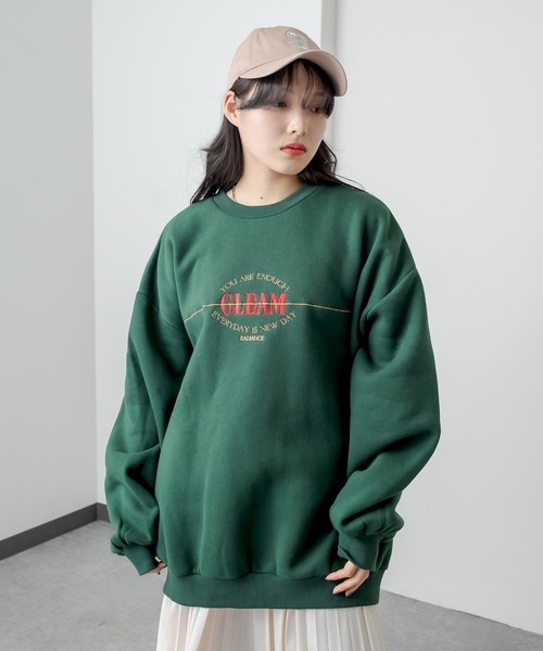 RASVOA（ラスボア）の「ヴィンテージロゴスウェット（スウェット・レディース・ブラック/オフホワイト/グリーン・FREE）」の11枚目の写真