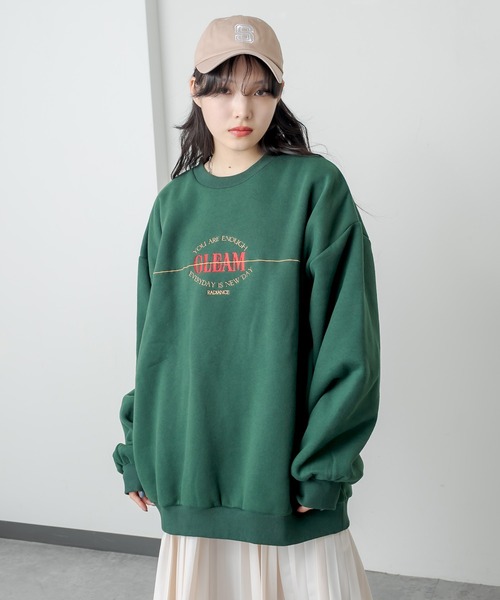 RASVOA（ラスボア）の「ヴィンテージロゴスウェット（スウェット・レディース・ブラック/オフホワイト/グリーン・FREE）」の12枚目の写真