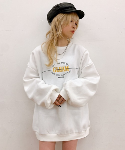 RASVOA（ラスボア）の「ヴィンテージロゴスウェット（スウェット・レディース・ブラック/オフホワイト/グリーン・FREE）」の18枚目の写真