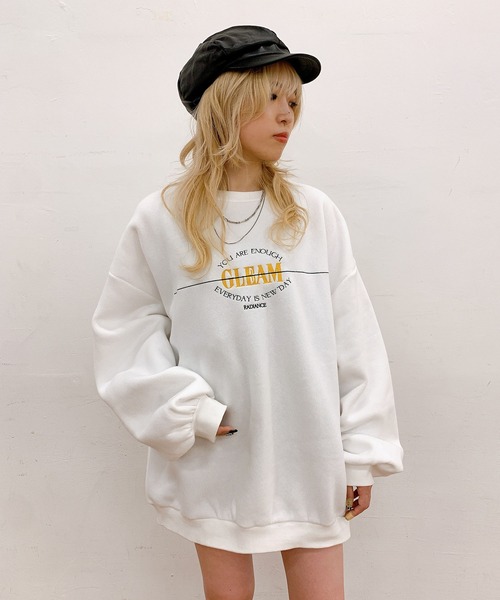 RASVOA（ラスボア）の「ヴィンテージロゴスウェット（スウェット・レディース・ブラック/オフホワイト/グリーン・FREE）」の17枚目の写真