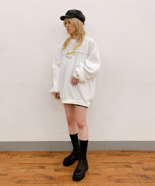 RASVOA（ラスボア）の「ヴィンテージロゴスウェット（スウェット・レディース・ブラック/オフホワイト/グリーン・FREE）」の16枚目の写真