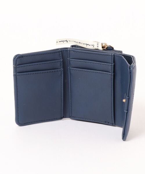 pom ponette junior（ポンポネットジュニア）の「トイプードルチャーム箔ロゴミニ財布（財布・キッズ・ネイビー/エメラルド・FREE）」の3枚目の写真