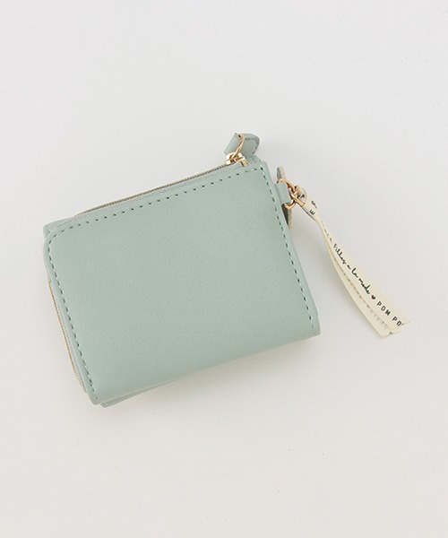 pom ponette junior（ポンポネットジュニア）の「トイプードルチャーム箔ロゴミニ財布（財布・キッズ・ネイビー/エメラルド・FREE）」の9枚目の写真