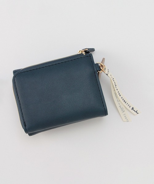 pom ponette junior（ポンポネットジュニア）の「トイプードルチャーム箔ロゴミニ財布（財布・キッズ・ネイビー/エメラルド・FREE）」の10枚目の写真