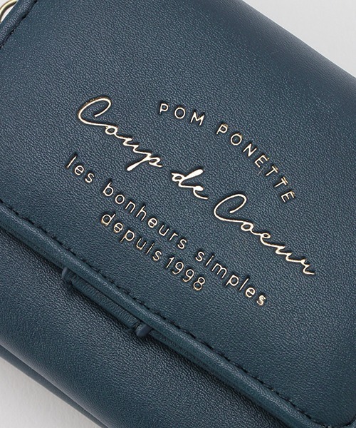 pom ponette junior（ポンポネットジュニア）の「トイプードルチャーム箔ロゴミニ財布（財布・キッズ・ネイビー/エメラルド・FREE）」の11枚目の写真