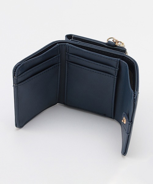 pom ponette junior（ポンポネットジュニア）の「トイプードルチャーム箔ロゴミニ財布（財布・キッズ・ネイビー/エメラルド・FREE）」の14枚目の写真