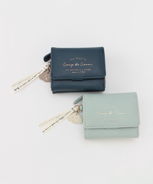 pom ponette junior（ポンポネットジュニア）の「トイプードルチャーム箔ロゴミニ財布（財布・キッズ・ネイビー/エメラルド・FREE）」の15枚目の写真