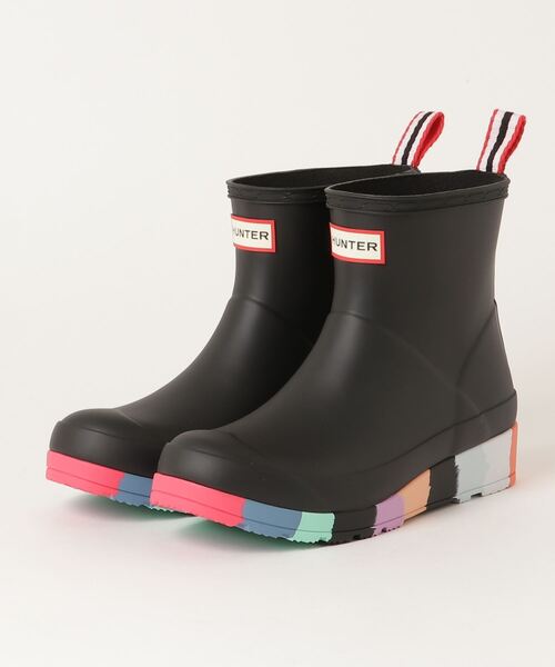 HUNTER/ハンター WOMENS PLAY SHORT STRIPE SOLE BOOTS