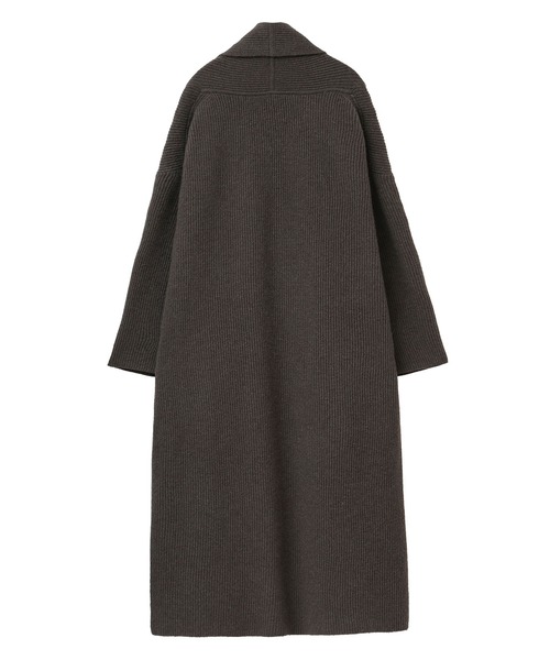 1er Arrondissement（プルミエアロンディスモン）の「ソフトラムウールフォルムカーディガン（カーディガン/ボレロ・レディース・ブラック/ブラウン・FREE）」の6枚目の写真