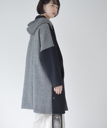 La SRIC | La SRIC / 3柄チェックフードCT(その他アウター)