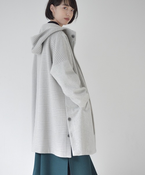 La SRIC(ラスリック)の「La SRIC / 3柄チェックフードCT(その他アウター・レディース・ライトグレー/ブラック・38)」の20枚目の写真