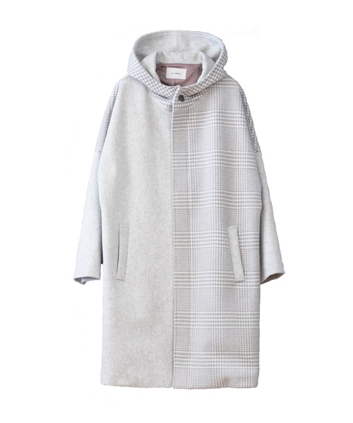 La SRIC(ラスリック)の「La SRIC / 3柄チェックフードCT(その他アウター・レディース・ライトグレー/ブラック・38)」の5枚目の写真