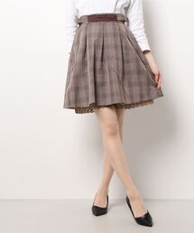 axes femme | サイドベルトタックキュロット(その他パンツ)