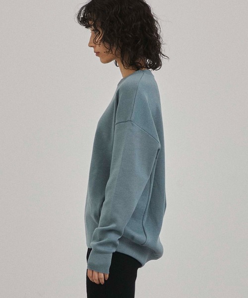 A + TOKYO(エープラストウキョウ)の「クルーネックコクーンニット(ニット/セーター・レディース・ライトブルーグレー/ベージュ/オフホワイト・FREE)」の8枚目の写真