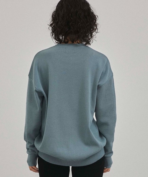 A + TOKYO(エープラストウキョウ)の「クルーネックコクーンニット(ニット/セーター・レディース・ライトブルーグレー/ベージュ/オフホワイト・FREE)」の9枚目の写真