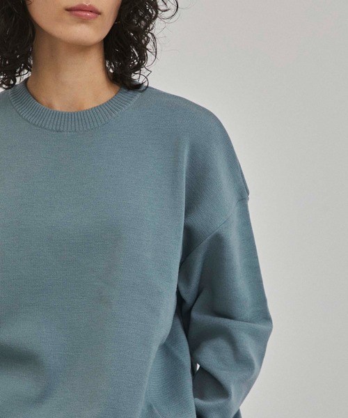 A + TOKYO(エープラストウキョウ)の「クルーネックコクーンニット(ニット/セーター・レディース・ライトブルーグレー/ベージュ/オフホワイト・FREE)」の12枚目の写真