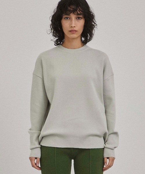 A + TOKYO(エープラストウキョウ)の「クルーネックコクーンニット(ニット/セーター・レディース・ライトブルーグレー/ベージュ/オフホワイト・FREE)」の21枚目の写真