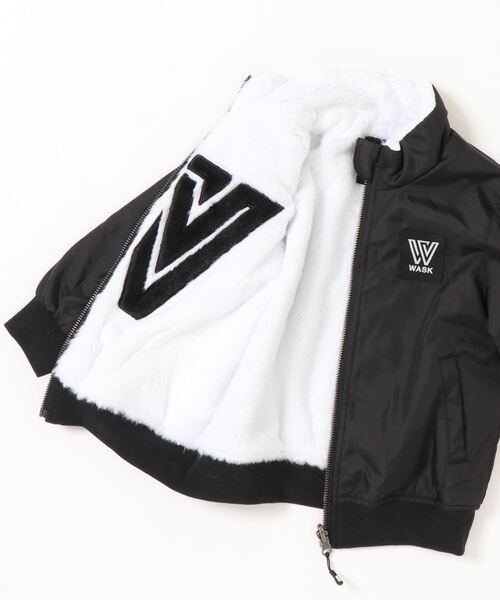 WASK（ワスク）の「WASK/無地 + ボア リバーシブルジャケット (100~160cm)（ダウンジャケット/コート・キッズ・ブラック/ブルー・100/150/130/160/110/120/140）」の6枚目の写真