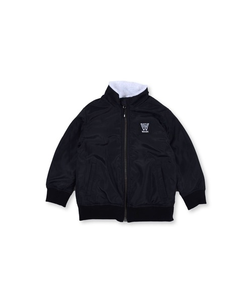 WASK（ワスク）の「WASK/無地 + ボア リバーシブルジャケット (100~160cm)（ダウンジャケット/コート・キッズ・ブラック/ブルー・100/150/130/160/110/120/140）」の4枚目の写真