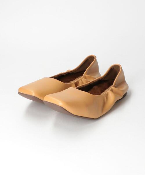 green label relaxing（グリーンレーベルリラクシング）の「PATTO スクエア フラット シューズ（その他シューズ・レディース・ブラウン/ネイビー/ブラック・XL/S/M/L）」の4枚目の写真