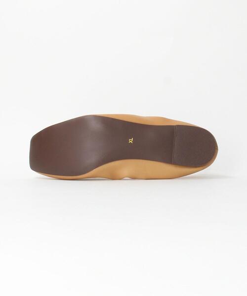 green label relaxing（グリーンレーベルリラクシング）の「PATTO スクエア フラット シューズ（その他シューズ・レディース・ブラウン/ネイビー/ブラック・XL/S/M/L）」の6枚目の写真