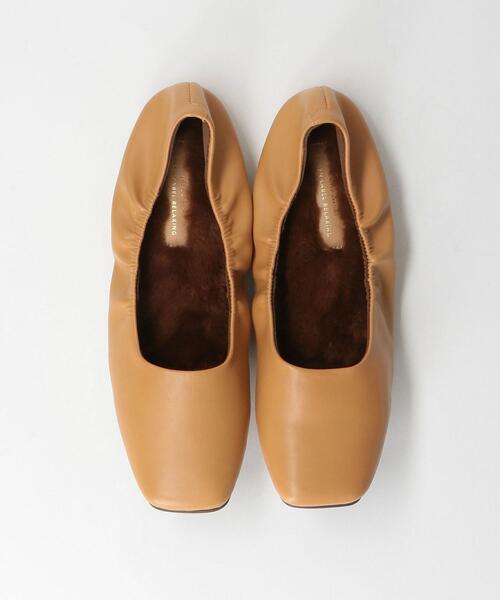 green label relaxing（グリーンレーベルリラクシング）の「PATTO スクエア フラット シューズ（その他シューズ・レディース・ブラウン/ネイビー/ブラック・XL/S/M/L）」の11枚目の写真