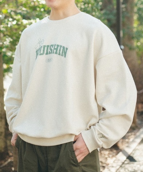 spoon store(スプーンストア)の「spoon×tombonia カレッジスウェット(スウェット・レディース・ネイビー/オフホワイト/ホワイト系その他/グレー系その他/グレー系その他2・LARGE/MEDIUM)」の2枚目の写真